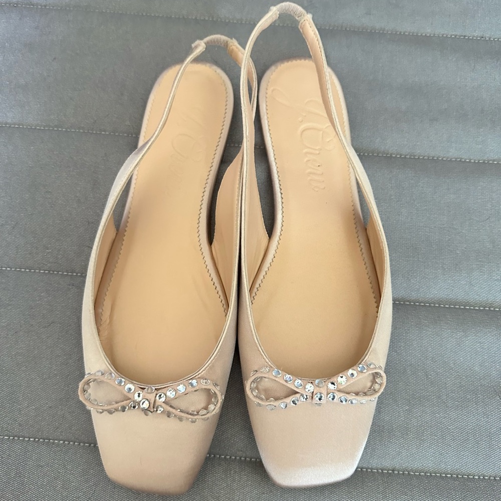 NWOT J.Crew Anya Slingback Flats